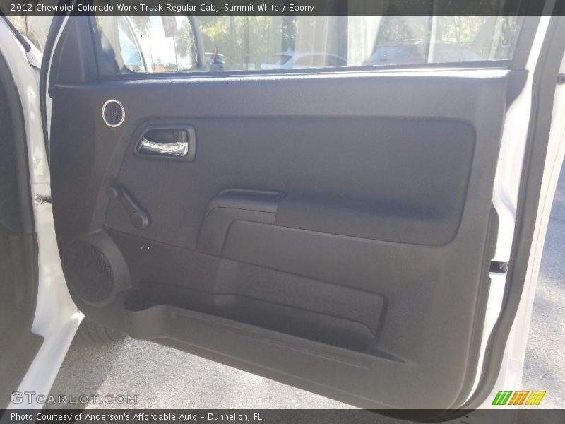 Summit White / Ebony 2012 Chevrolet Colorado Work Truck Regular Cab