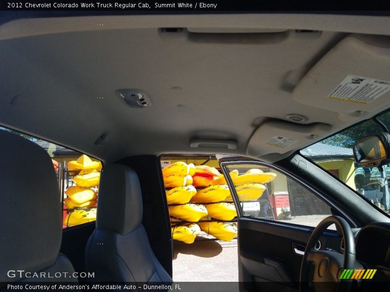 Summit White / Ebony 2012 Chevrolet Colorado Work Truck Regular Cab