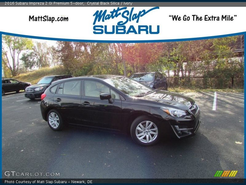 Crystal Black Silica / Ivory 2016 Subaru Impreza 2.0i Premium 5-door