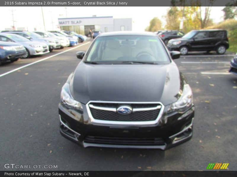 Crystal Black Silica / Ivory 2016 Subaru Impreza 2.0i Premium 5-door