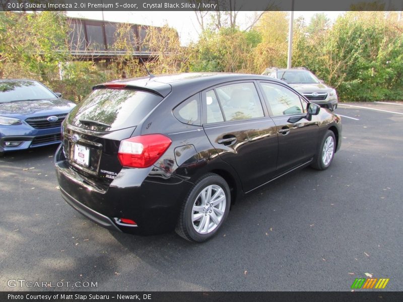 Crystal Black Silica / Ivory 2016 Subaru Impreza 2.0i Premium 5-door
