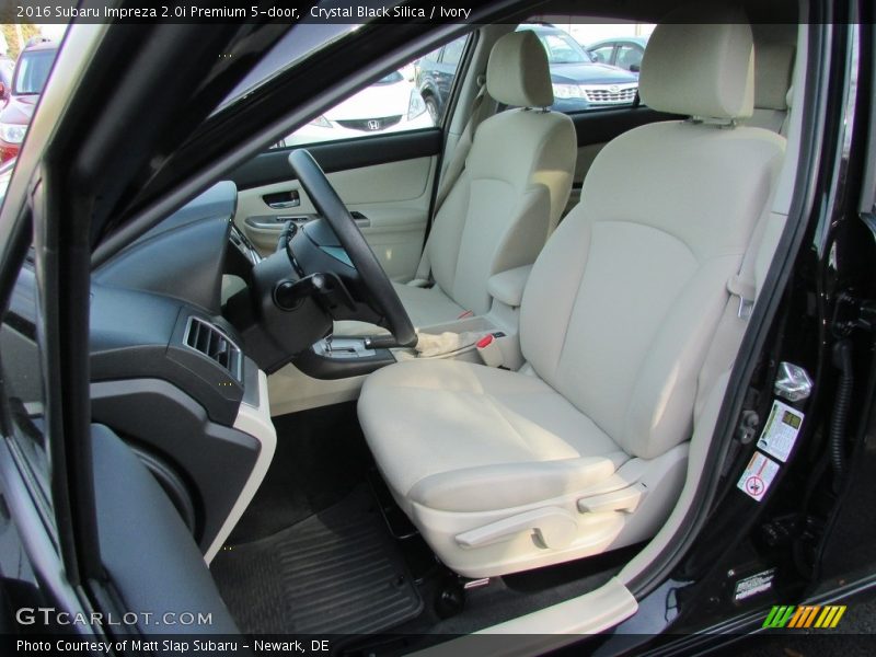 Crystal Black Silica / Ivory 2016 Subaru Impreza 2.0i Premium 5-door