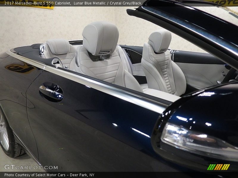 Lunar Blue Metallic / Crystal Grey/Black 2017 Mercedes-Benz S 550 Cabriolet