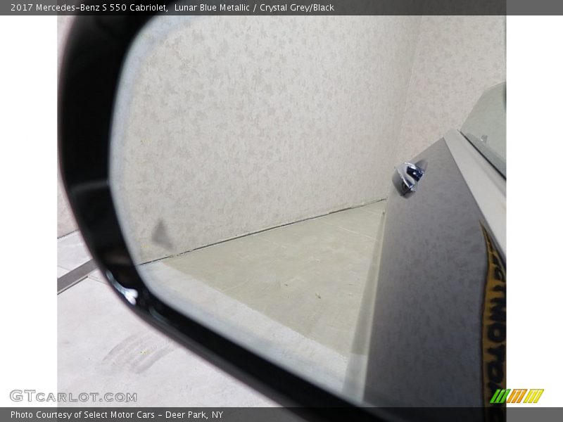 Lunar Blue Metallic / Crystal Grey/Black 2017 Mercedes-Benz S 550 Cabriolet