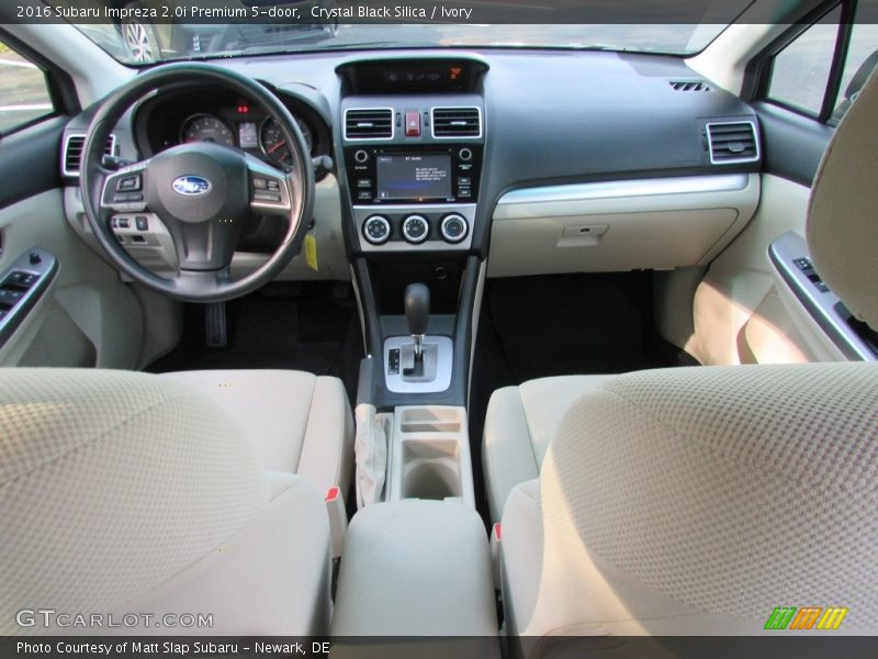 Crystal Black Silica / Ivory 2016 Subaru Impreza 2.0i Premium 5-door