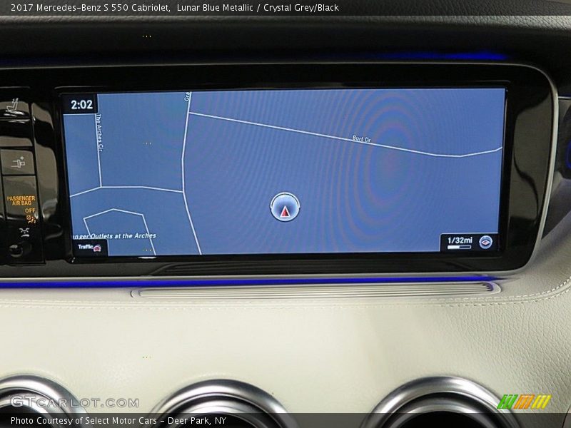 Navigation of 2017 S 550 Cabriolet