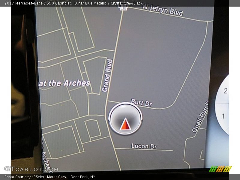 Navigation of 2017 S 550 Cabriolet