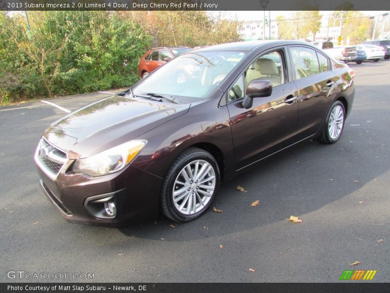 Deep Cherry Red Pearl / Ivory 2013 Subaru Impreza 2.0i Limited 4 Door