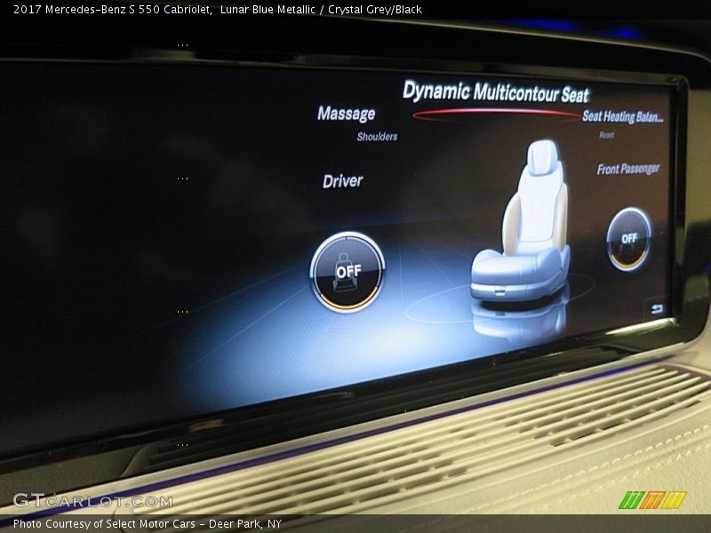 Controls of 2017 S 550 Cabriolet