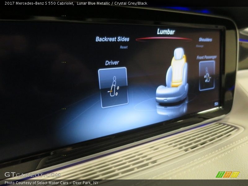 Controls of 2017 S 550 Cabriolet