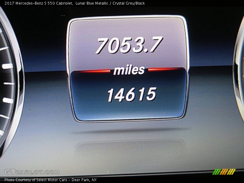 Lunar Blue Metallic / Crystal Grey/Black 2017 Mercedes-Benz S 550 Cabriolet