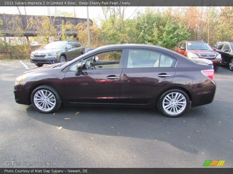 Deep Cherry Red Pearl / Ivory 2013 Subaru Impreza 2.0i Limited 4 Door