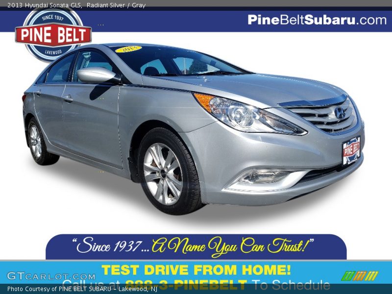 Radiant Silver / Gray 2013 Hyundai Sonata GLS
