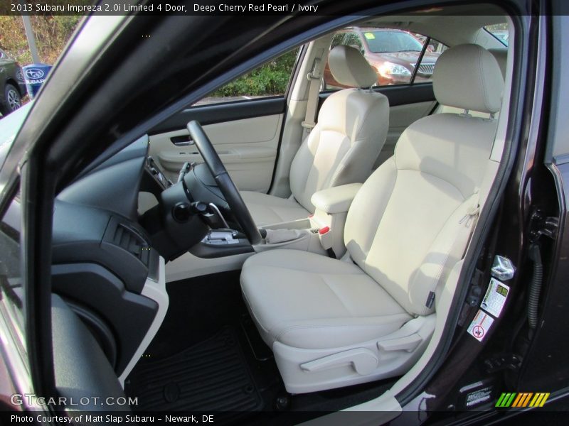 Deep Cherry Red Pearl / Ivory 2013 Subaru Impreza 2.0i Limited 4 Door