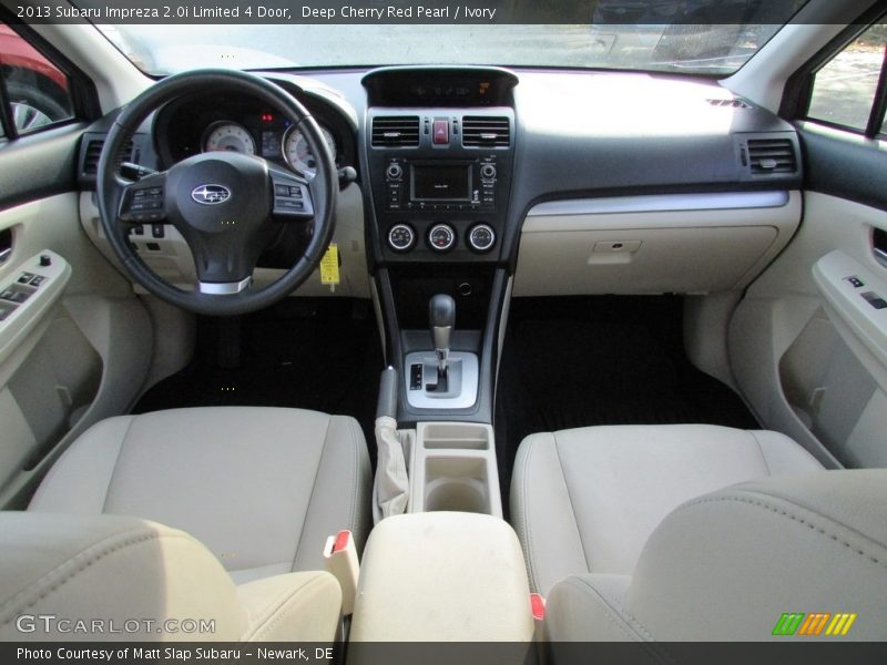 Deep Cherry Red Pearl / Ivory 2013 Subaru Impreza 2.0i Limited 4 Door