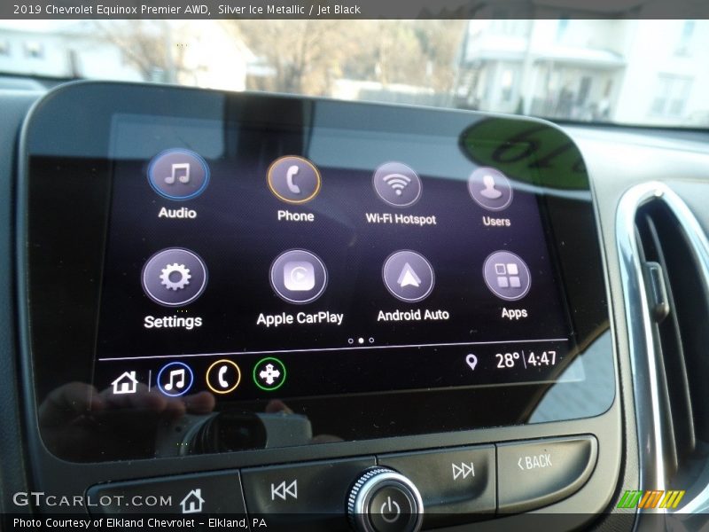 Silver Ice Metallic / Jet Black 2019 Chevrolet Equinox Premier AWD