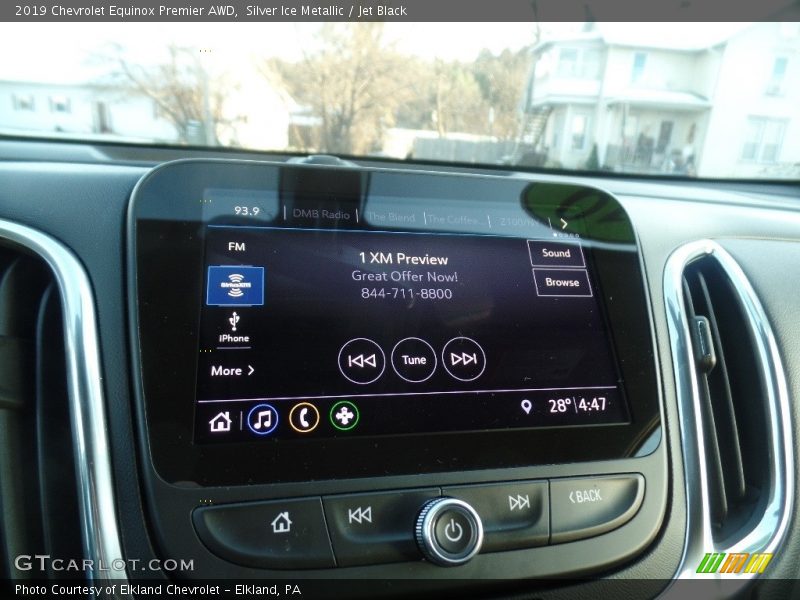 Silver Ice Metallic / Jet Black 2019 Chevrolet Equinox Premier AWD