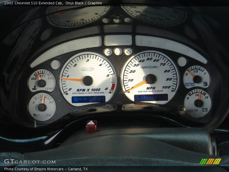 Onyx Black / Graphite 2002 Chevrolet S10 Extended Cab