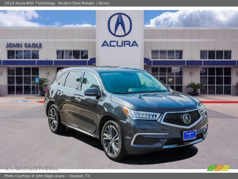 Modern Steel Metallic / Ebony 2019 Acura MDX Technology