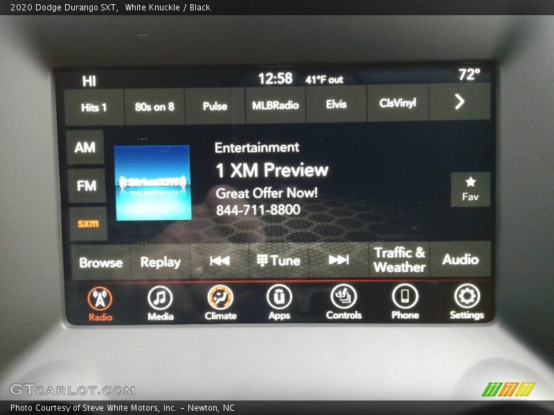 White Knuckle / Black 2020 Dodge Durango SXT