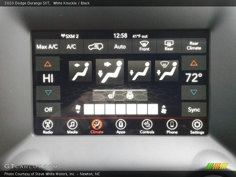 White Knuckle / Black 2020 Dodge Durango SXT