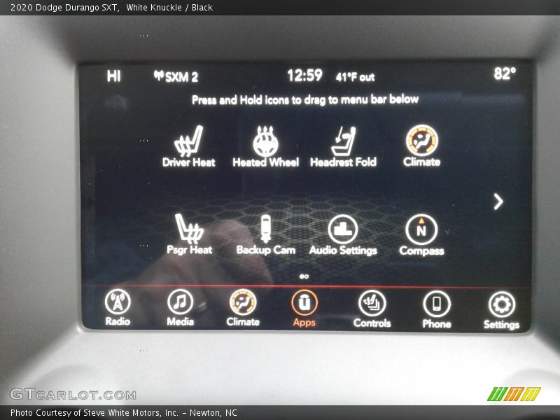 White Knuckle / Black 2020 Dodge Durango SXT