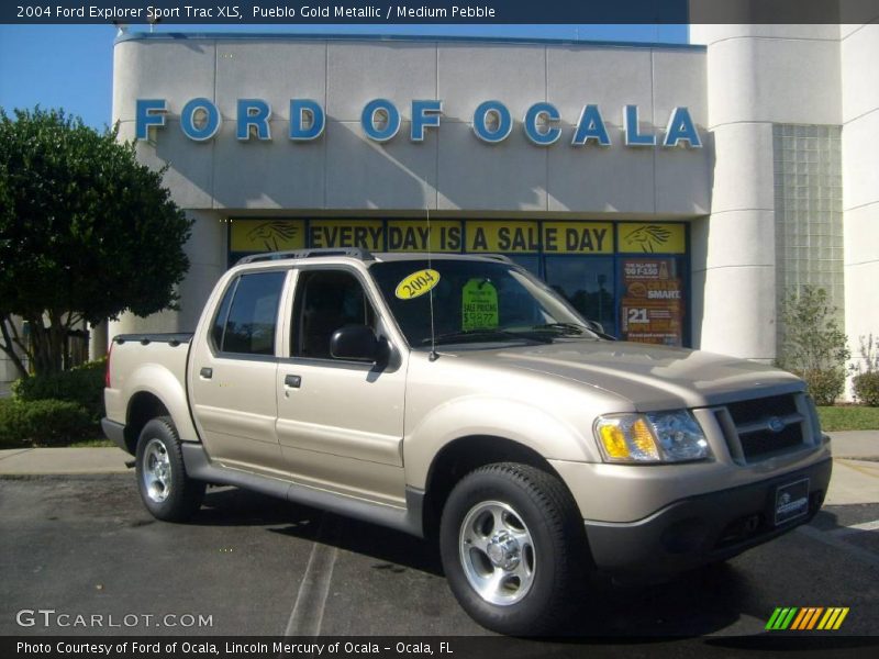 Pueblo Gold Metallic / Medium Pebble 2004 Ford Explorer Sport Trac XLS