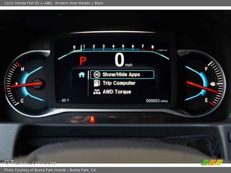 Modern Steel Metallic / Black 2020 Honda Pilot EX-L AWD