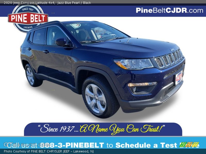 Jazz Blue Pearl / Black 2020 Jeep Compass Latitude 4x4