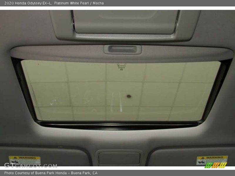 Platinum White Pearl / Mocha 2020 Honda Odyssey EX-L