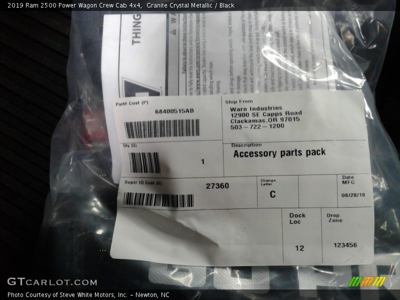 Granite Crystal Metallic / Black 2019 Ram 2500 Power Wagon Crew Cab 4x4