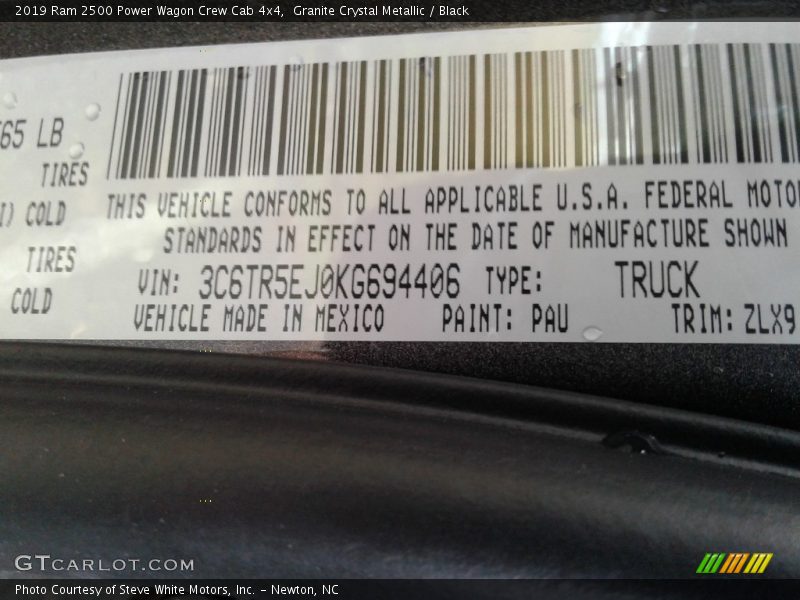 Granite Crystal Metallic / Black 2019 Ram 2500 Power Wagon Crew Cab 4x4