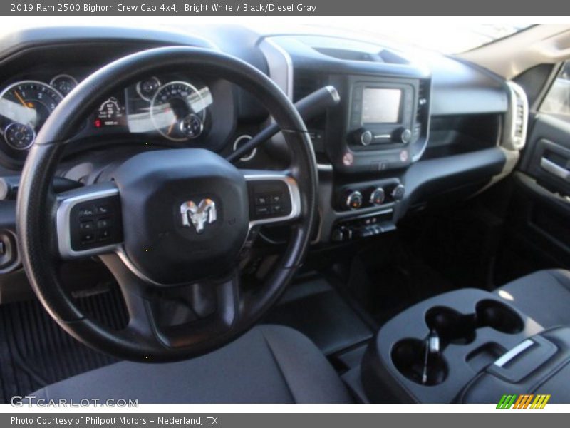 Bright White / Black/Diesel Gray 2019 Ram 2500 Bighorn Crew Cab 4x4