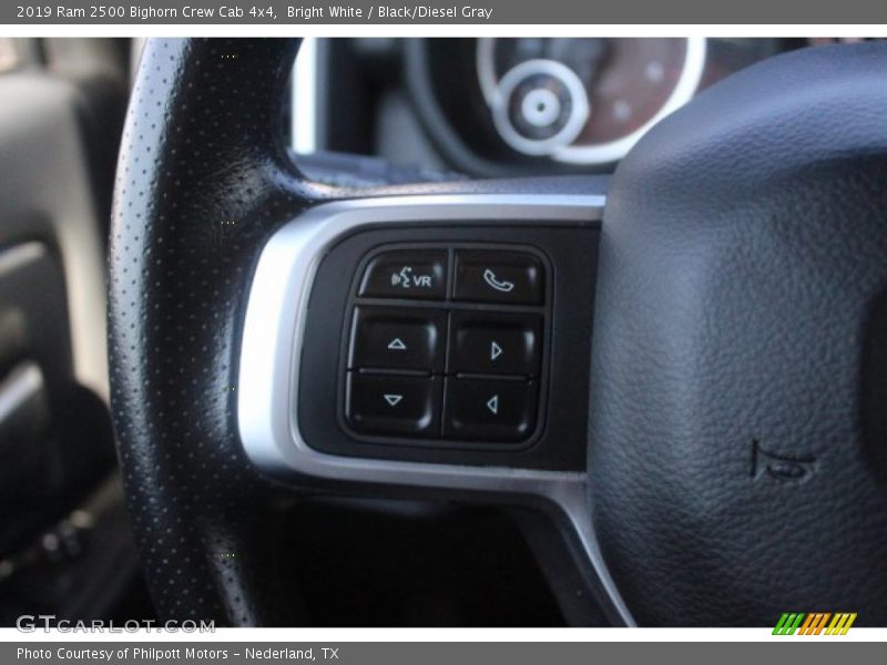 Bright White / Black/Diesel Gray 2019 Ram 2500 Bighorn Crew Cab 4x4