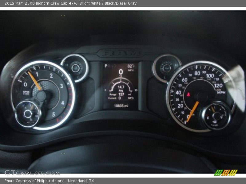 Bright White / Black/Diesel Gray 2019 Ram 2500 Bighorn Crew Cab 4x4
