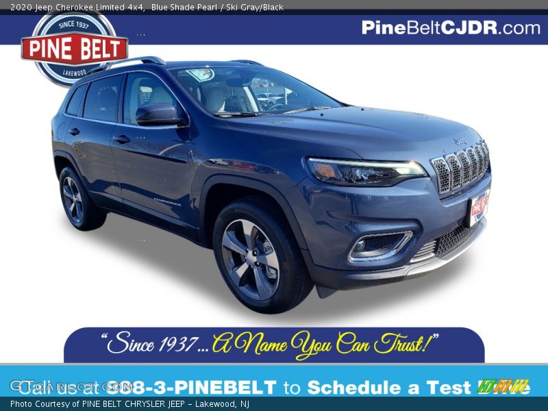 Blue Shade Pearl / Ski Gray/Black 2020 Jeep Cherokee Limited 4x4