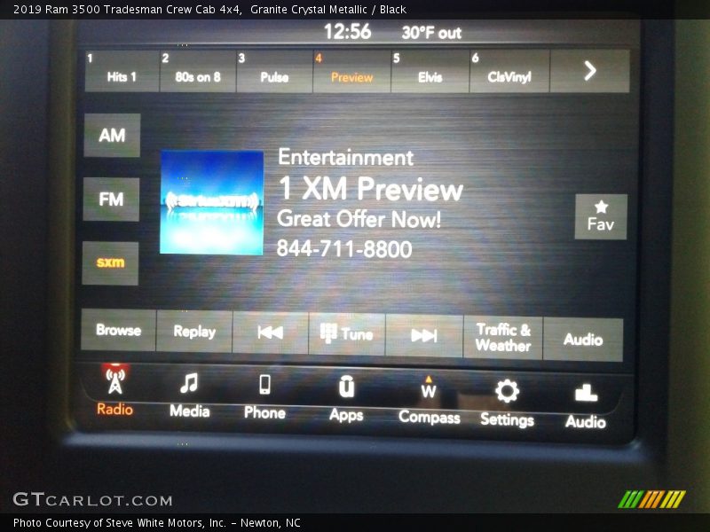 Granite Crystal Metallic / Black 2019 Ram 3500 Tradesman Crew Cab 4x4