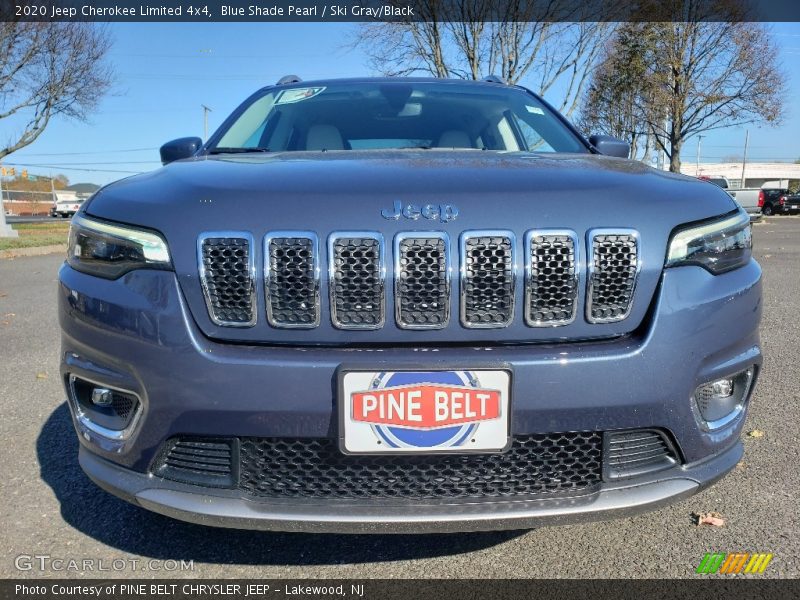 Blue Shade Pearl / Ski Gray/Black 2020 Jeep Cherokee Limited 4x4