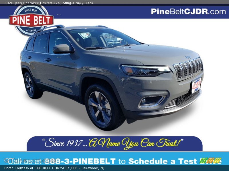 Sting-Gray / Black 2020 Jeep Cherokee Limited 4x4