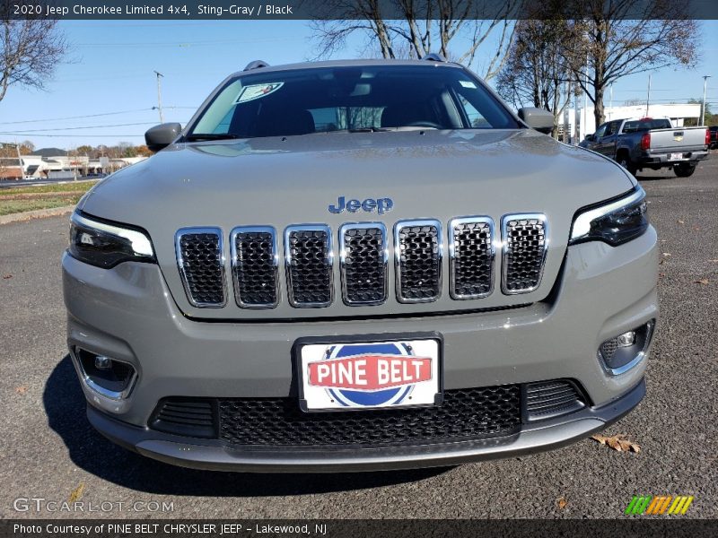 Sting-Gray / Black 2020 Jeep Cherokee Limited 4x4