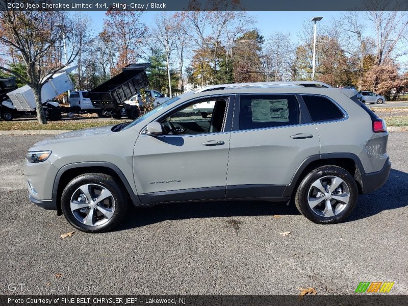 Sting-Gray / Black 2020 Jeep Cherokee Limited 4x4