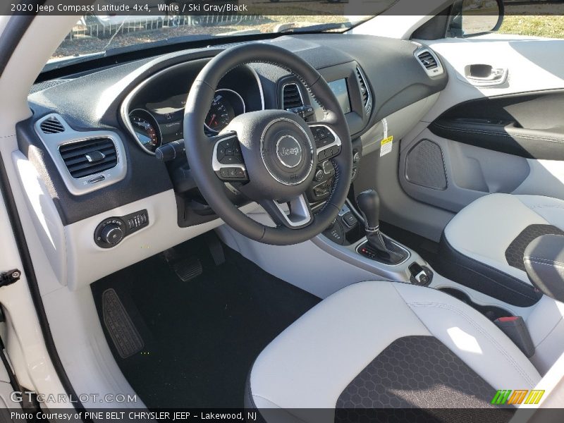 White / Ski Gray/Black 2020 Jeep Compass Latitude 4x4