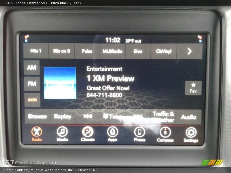 Pitch Black / Black 2019 Dodge Charger SXT