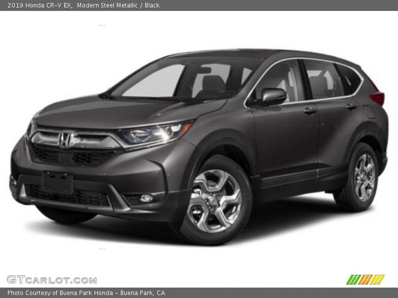 Modern Steel Metallic / Black 2019 Honda CR-V EX