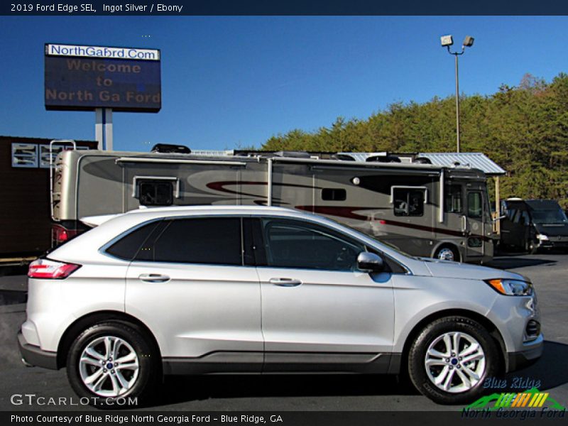 Ingot Silver / Ebony 2019 Ford Edge SEL