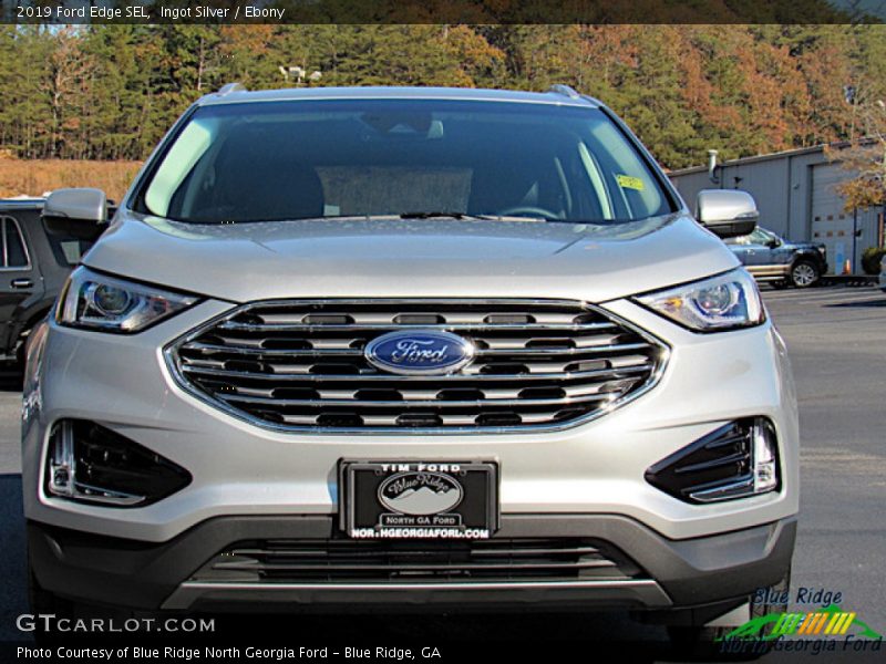 Ingot Silver / Ebony 2019 Ford Edge SEL