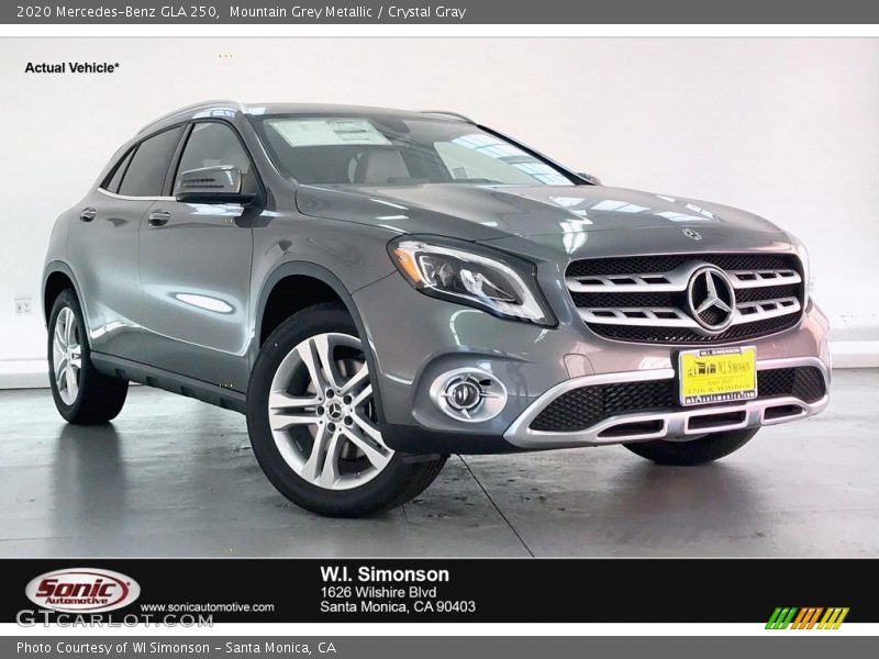 Mountain Grey Metallic / Crystal Gray 2020 Mercedes-Benz GLA 250