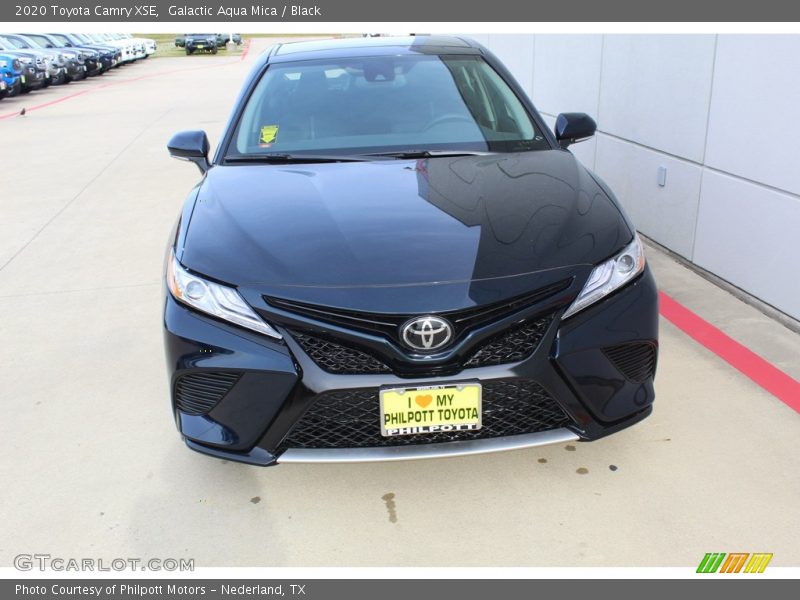 Galactic Aqua Mica / Black 2020 Toyota Camry XSE