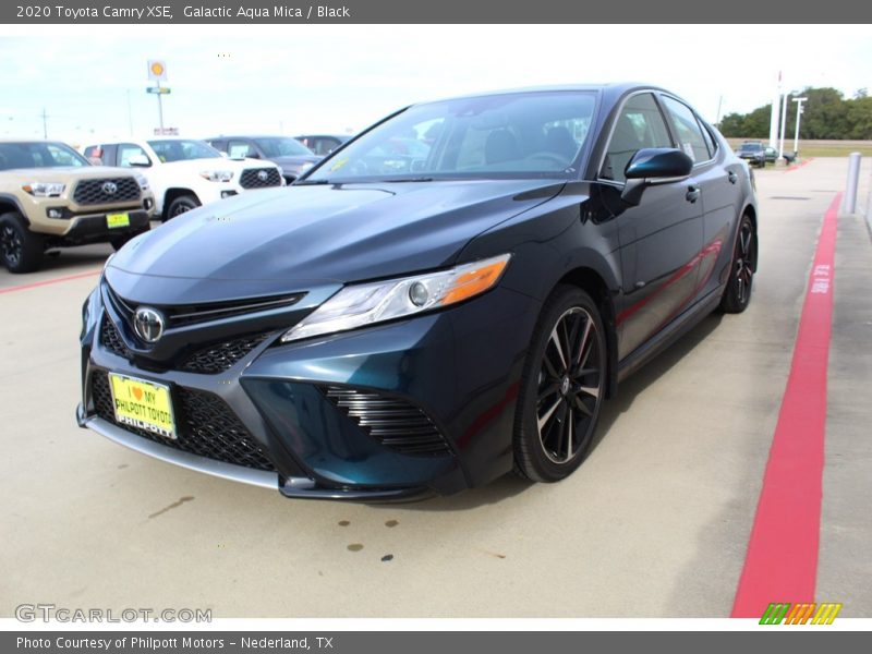 Galactic Aqua Mica / Black 2020 Toyota Camry XSE