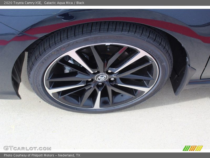 Galactic Aqua Mica / Black 2020 Toyota Camry XSE